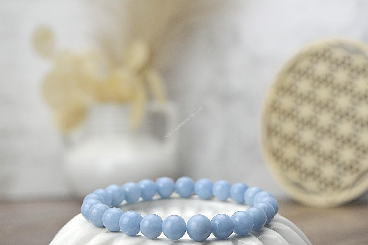 Anjelský náramok ANGELIT 8mm - Mier, Sebavedomie, Znovuzrodenie, objavenie Skrytej sily AAA kvalita