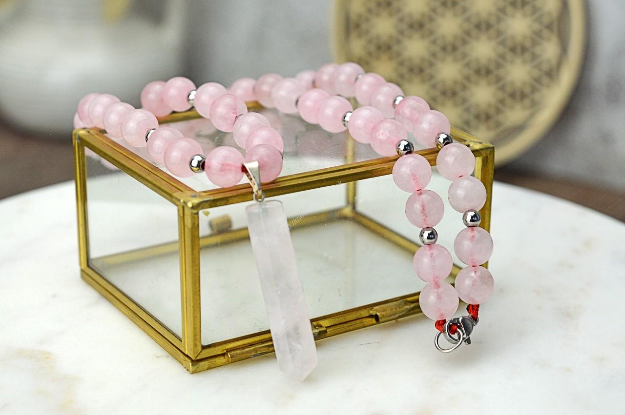 RUŽENÍNOVÝ náhrdelník - Obelisk Lásky – Obrázok 4