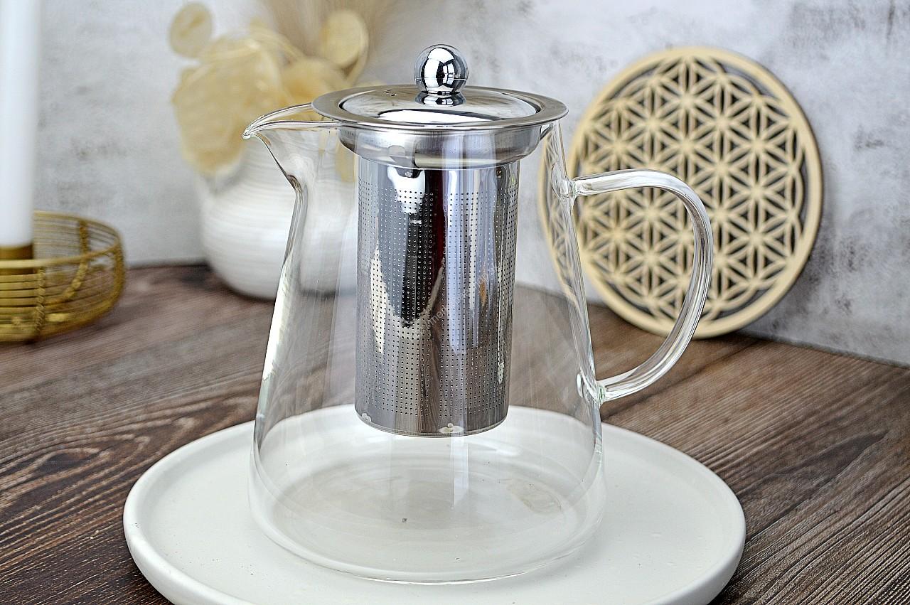 Sklenený čajník s nerezovým sitkom 950ml