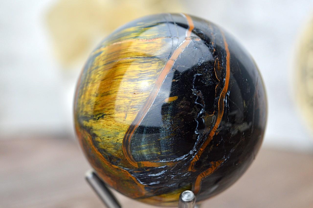 Guľa TIGRIE OKO + SOKOLIE OKO #1 – Silná Ochrana, Sila, Šťastie, Priebojnosť, Odvaha, Intuícia, Hojnosť