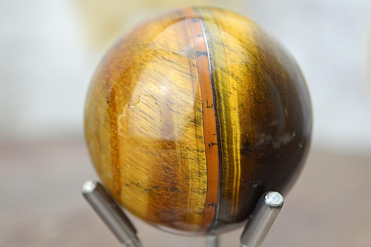 Guľa TIGRIE OKO #2 – Silná Ochrana, Sila, Šťastie, Priebojnosť, Odvaha, Intuícia