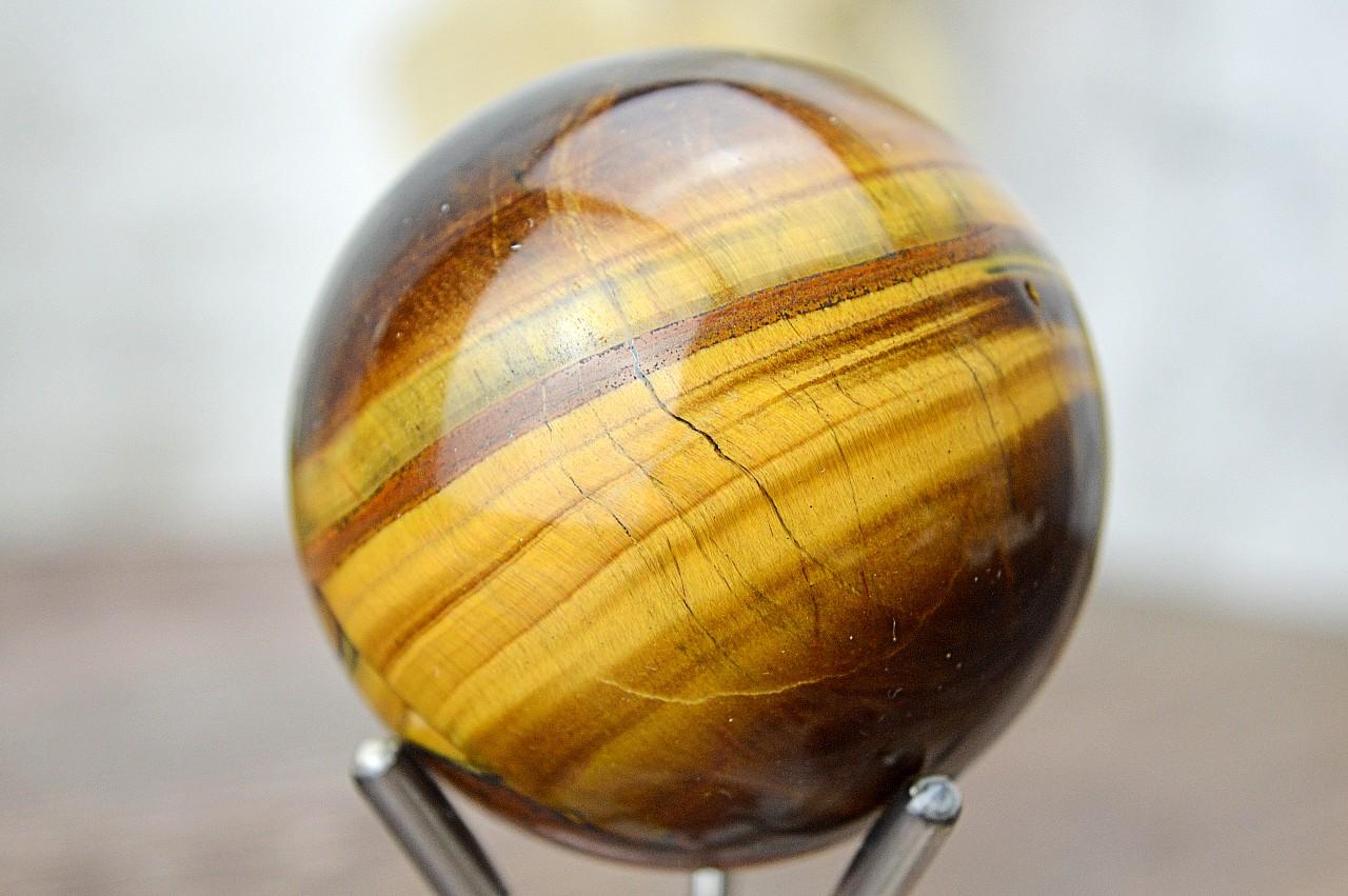 Guľa TIGRIE OKO #3 – Silná Ochrana, Sila, Šťastie, Priebojnosť, Odvaha, Intuícia