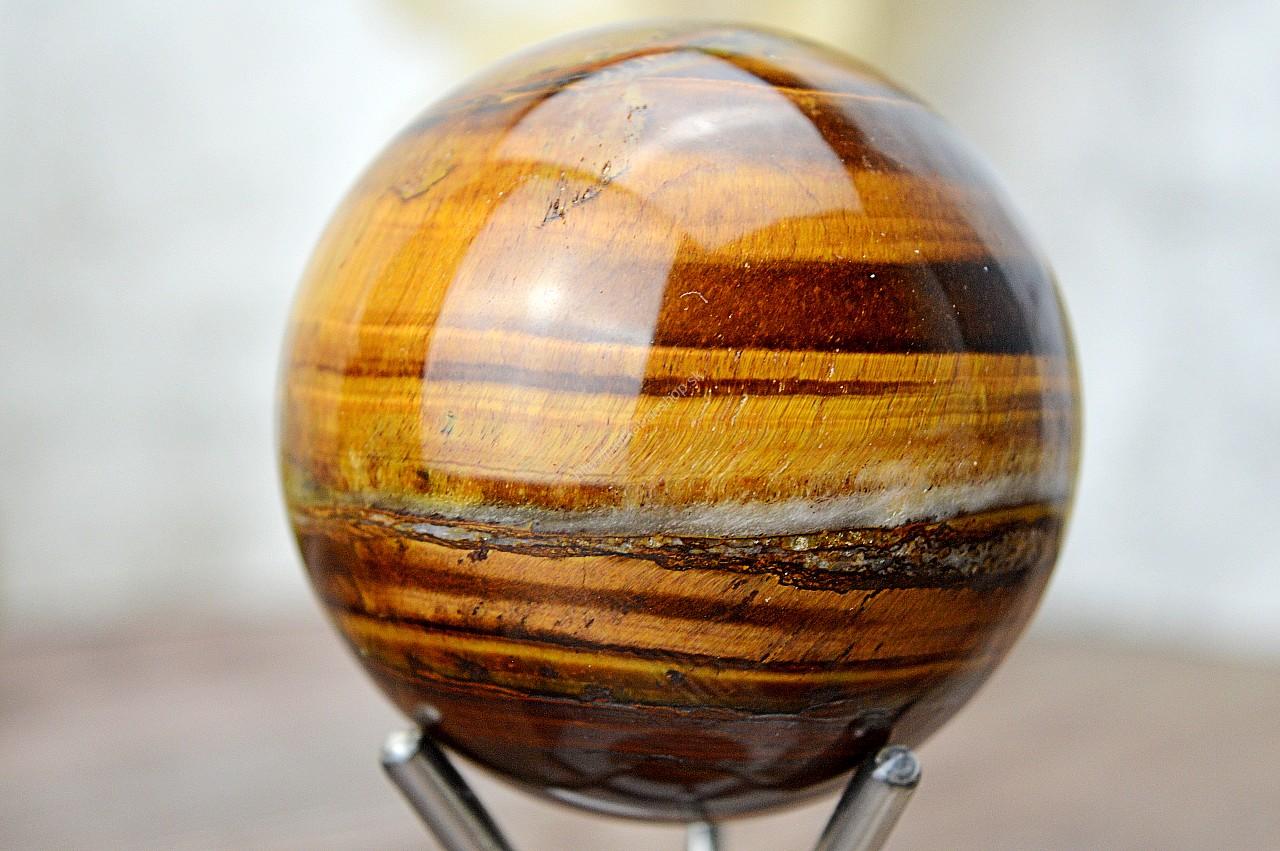 Guľa TIGRIE OKO #4 – Silná Ochrana, Sila, Šťastie, Priebojnosť, Odvaha, Intuícia