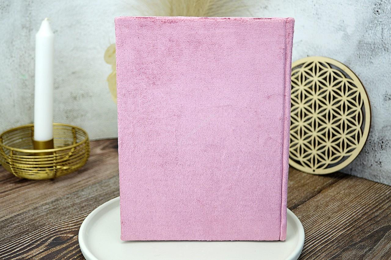 Zamatový zápisník Kvet Života - Púštna ruža – Obrázok 3