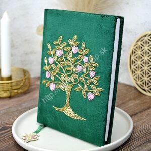 Zamatový zápisník Strom Života