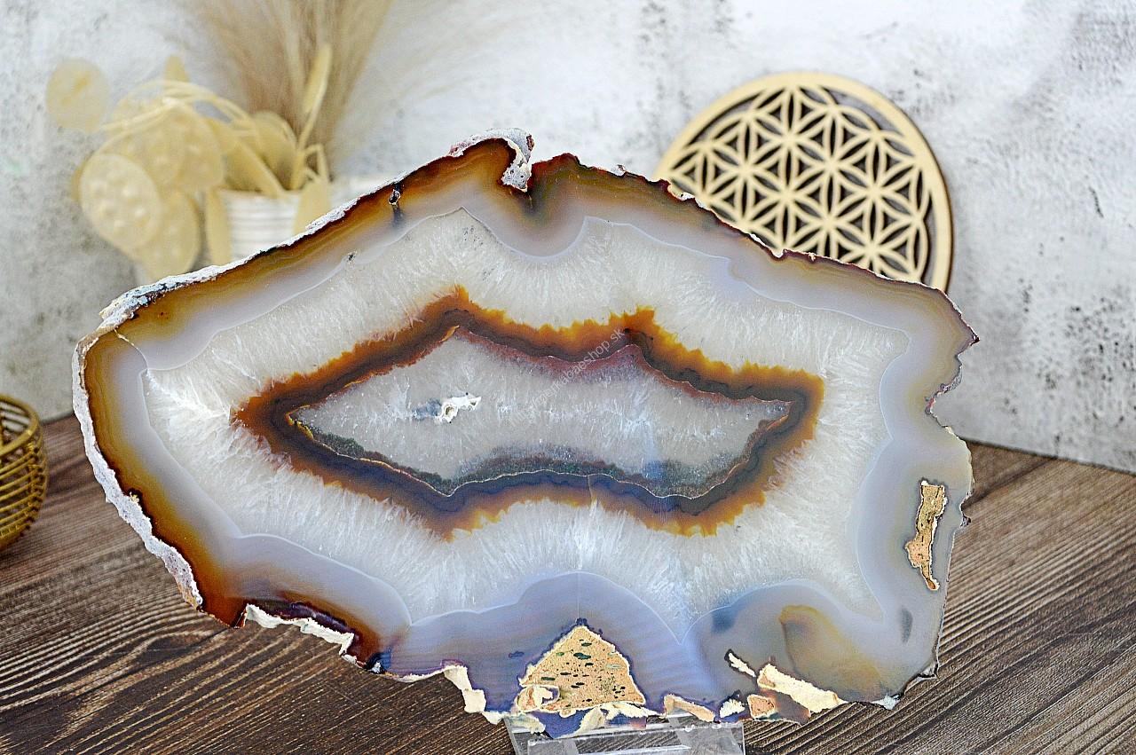 ACHÁT plát CRAZY LACE 24,5 cm #4 - Sebavedomie, Kreativita, Uvoľnenie Emócií, Rovnováha Jin a Jang – Obrázok 3