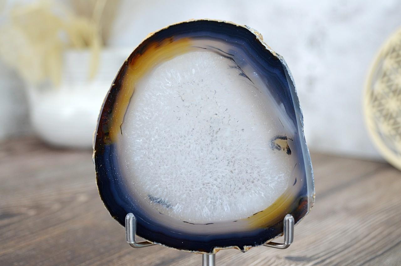 ACHÁT ŠEDÝ plát #5 - Duchovný rast, Emocionálna úľava, Stabilizácia Aury, Odvaha