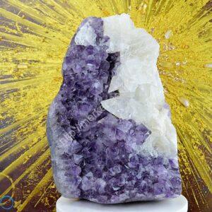 Zbierková Drúza AMETYST s KALCITOM 9,5 kg - Radosť, Vzťahy, Intuícia, Rovnováha, pokojný Spánok