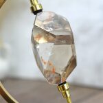 Majster Liečiteľ KRIŠTÁĽ Diamant s inklúziou HEMATITU #6- Svetlo na Zemi, Manifestovanie, Sila, Energia, Ochrana