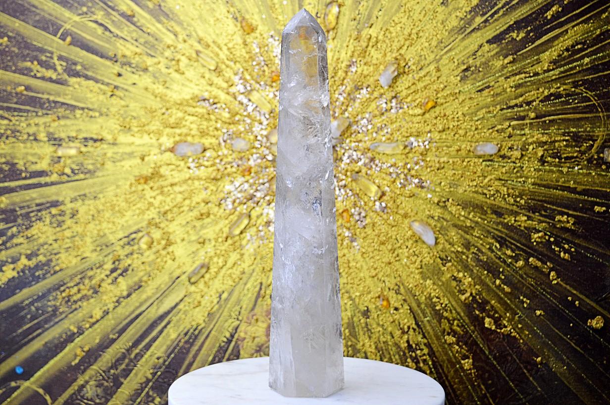 Zbierkový DOW KRIŠTÁĽOVÝ obelisk KRISTOVEHO VEDOMIA s Dúhami #1 - 29,5cm EXTRA KVALITA – Obrázok 2