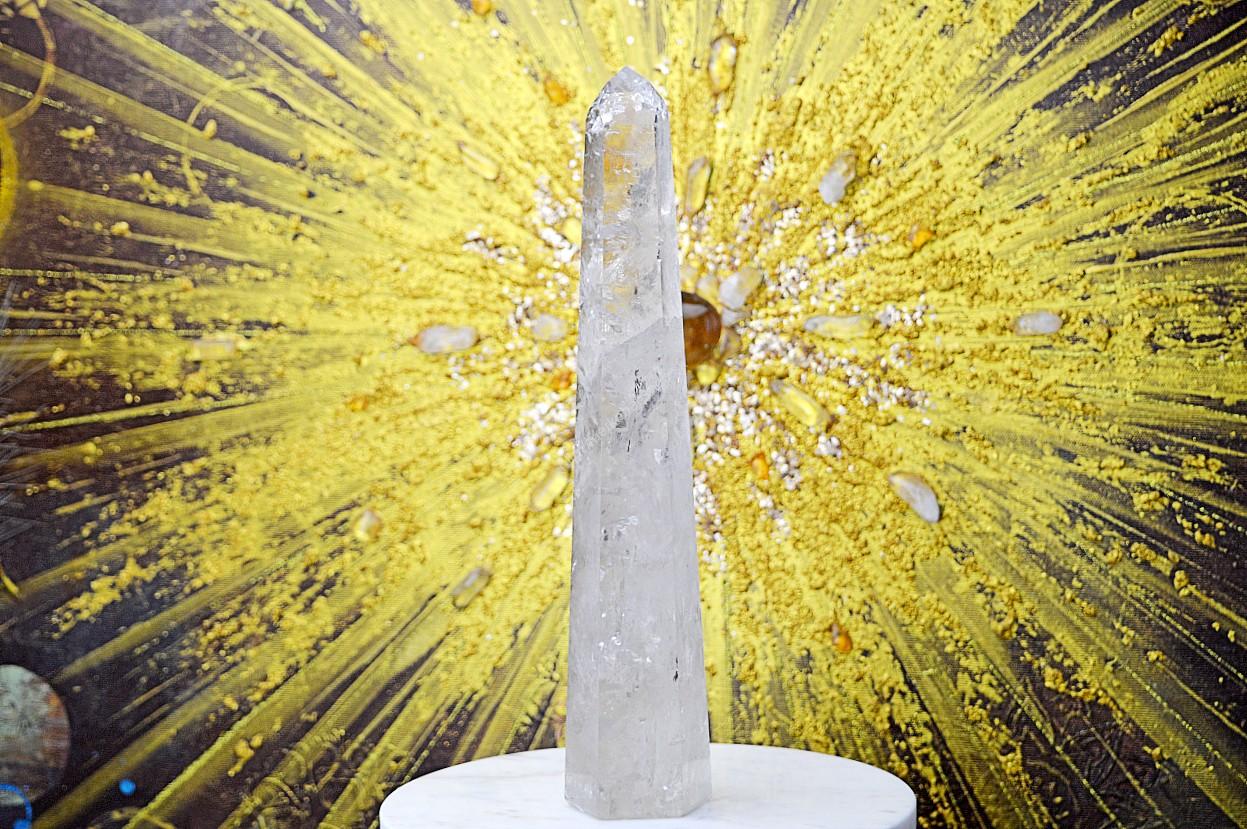 Zbierkový DOW KRIŠTÁĽOVÝ obelisk KRISTOVEHO VEDOMIA s Dúhami #1 - 29,5cm EXTRA KVALITA