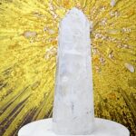 Zbierkový DOW KRIŠTÁĽOVÝ obelisk KRISTOVEHO VEDOMIA s Dúhami #15 EXTRA KVALITA