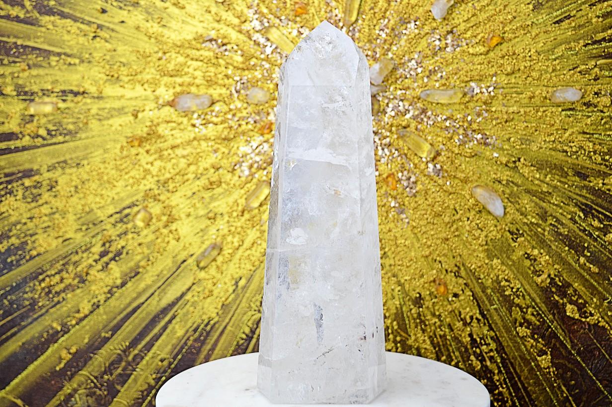 Zbierkový DOW KRIŠTÁĽOVÝ obelisk KRISTOVEHO VEDOMIA s Dúhami #15 EXTRA KVALITA