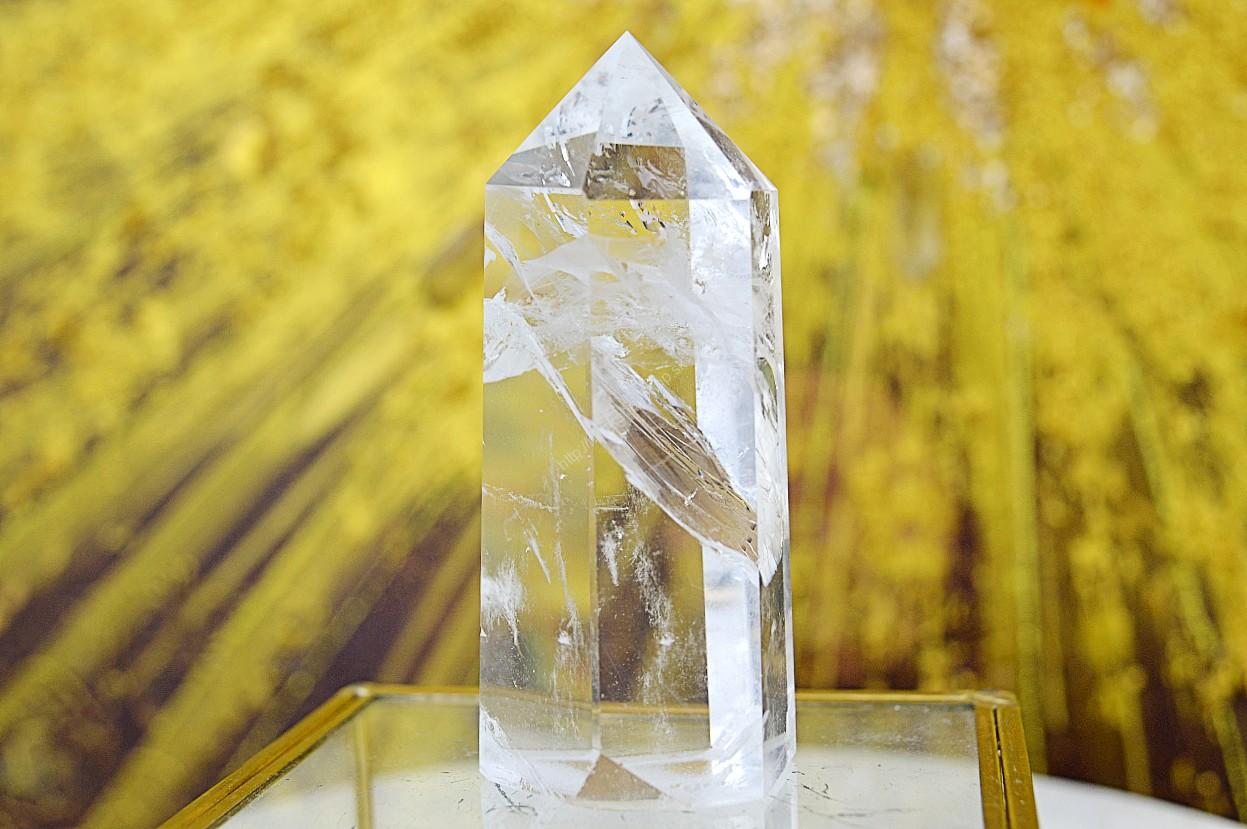 KRIŠTÁĽOVÝ OBELISK #18 - Svetlo na Zemi, Manifestovanie, Sila, Energia, Ochrana - Extra Kvalita-