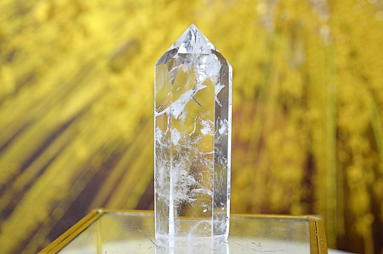 KRIŠTÁĽOVÝ OBELISK #35 - Svetlo na Zemi, Manifestovanie, Sila, Energia, Ochrana - Extra Kvalita-