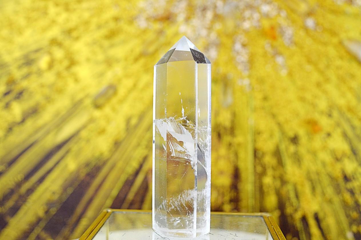 KRIŠTÁĽOVÝ OBELISK #4 - Svetlo na Zemi, Manifestovanie, Sila, Energia, Ochrana - Extra Kvalita-