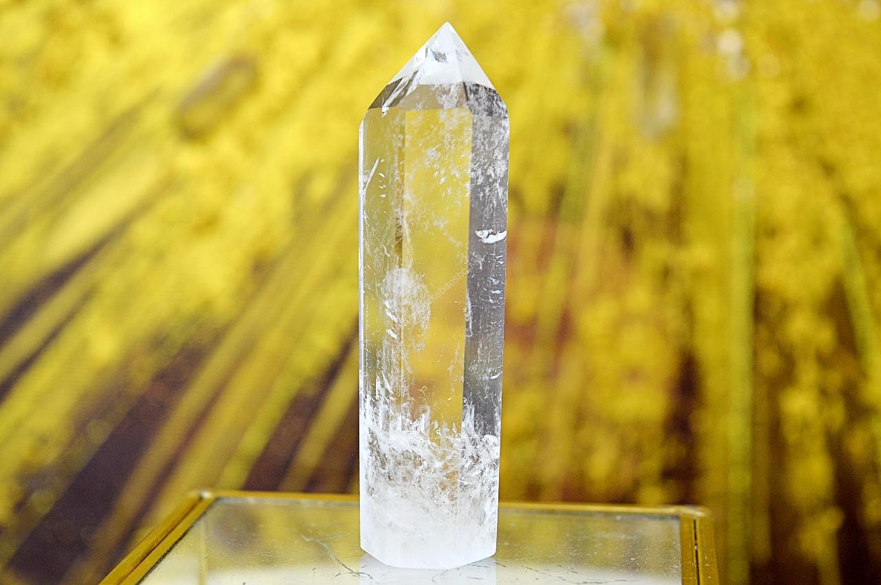 KRIŠTÁĽOVÝ OBELISK #44 - Svetlo na Zemi, Manifestovanie, Sila, Energia, Ochrana - Extra Kvalita-