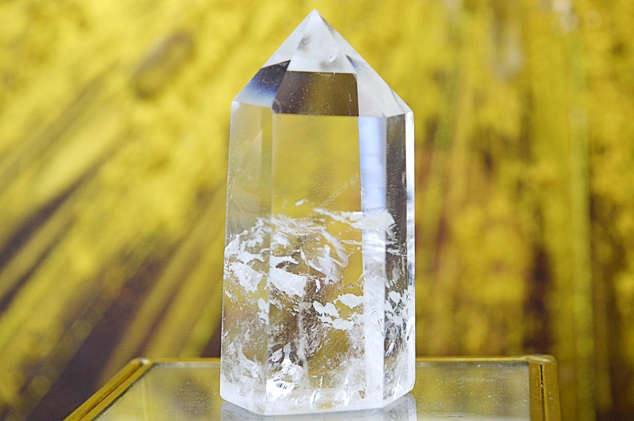 KRIŠTÁĽOVÝ OBELISK #48 - Svetlo na Zemi, Manifestovanie, Sila, Energia, Ochrana - Extra Kvalita-