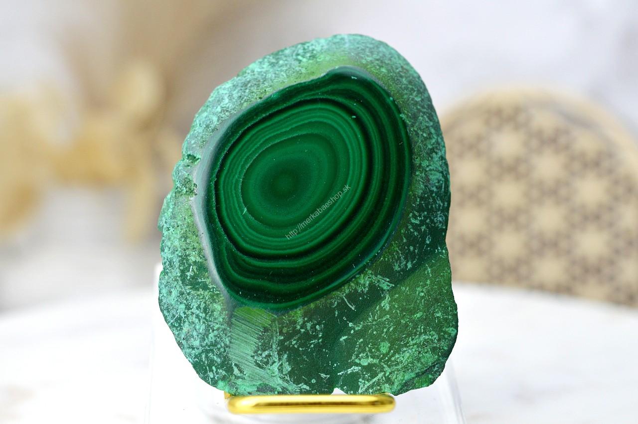 MALACHIT PLÁT #2- Pohlcuje negatívne Energie, Čistí Čakry, Otvára srdce, Ochrana, Premena - Extra Kvalita – Obrázok 2