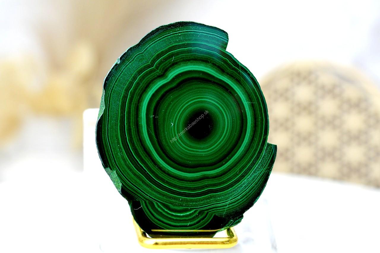 MALACHIT PLÁT #3- Pohlcuje negatívne Energie, Čistí Čakry, Otvára srdce, Ochrana, Premena - Extra Kvalita