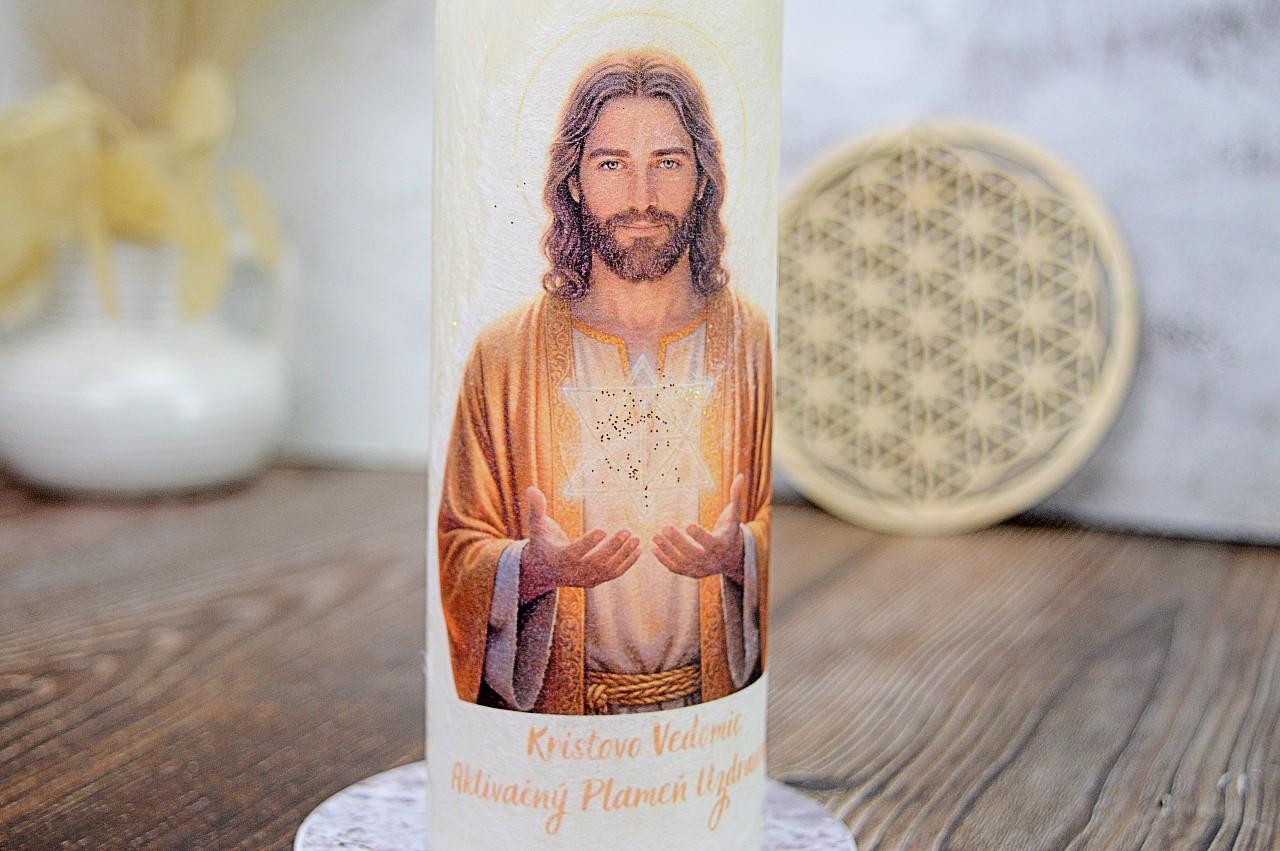 Sviečka KRISTOVO VEDOMIE - Aktivačný Plameň Uzdravenia + Kadidlo – Obrázok 2