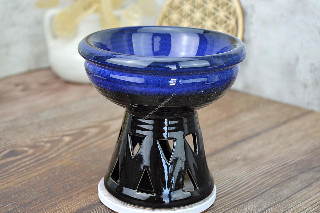 Keramická Aróma Lampa Čierno-Modrá #veľká