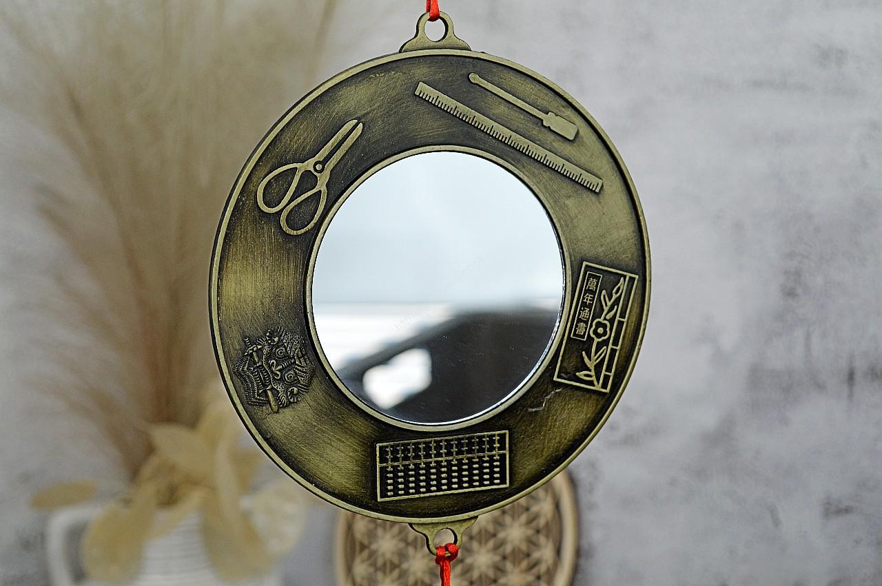 FENG SHUI Ochranný Štít Harmónie a Hojnosti JIN JANG- Bagua zrkadlo so Zverokruhom – Obrázok 3