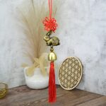 FENG SHUI Ochranný Talizman Pokoja so Zajacom a Zvončekom Šťastia