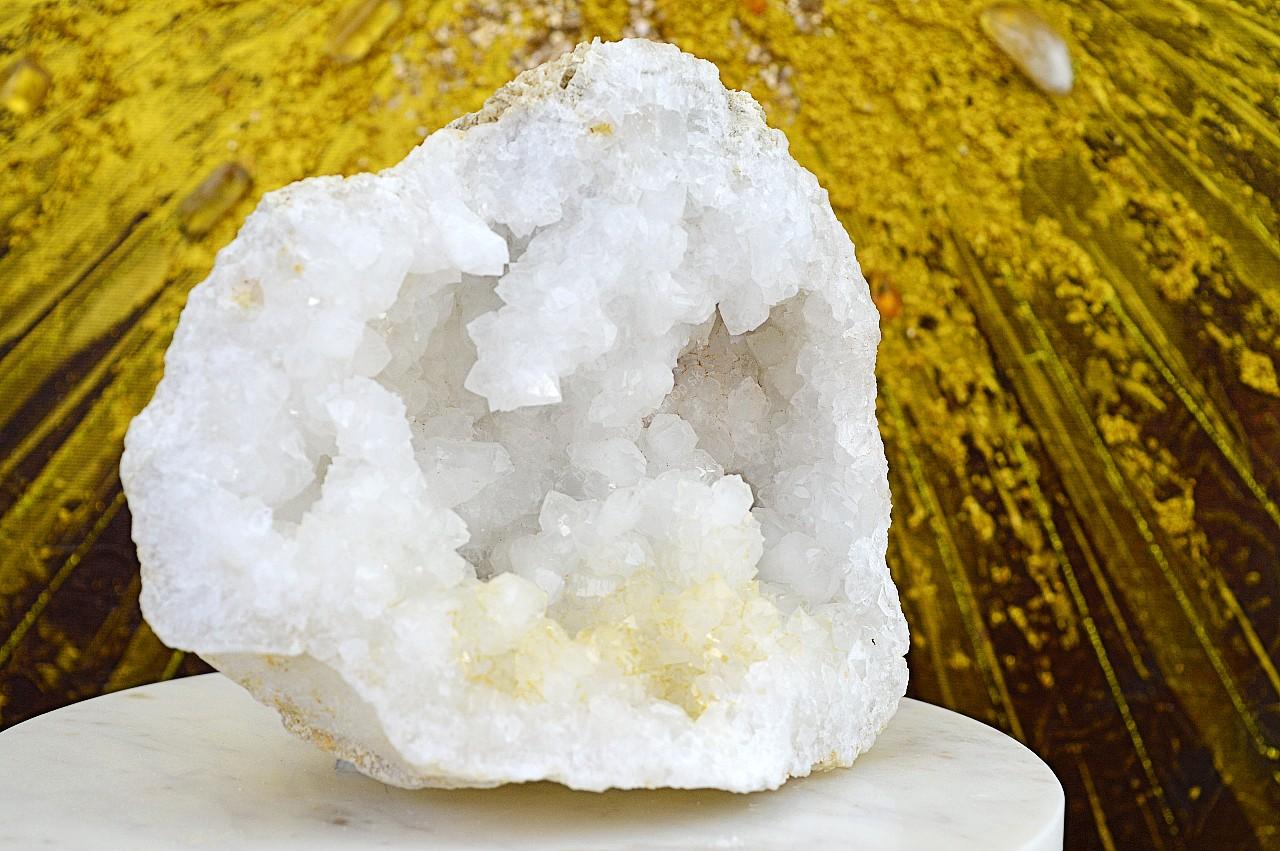 KRIŠTÁĽOVÁ geóda #1 - 1,52 kg - Svetlo na Zemi, Manifestovanie, Sila, Energia, Ochrana – Extra Kvalita- – Obrázok 3