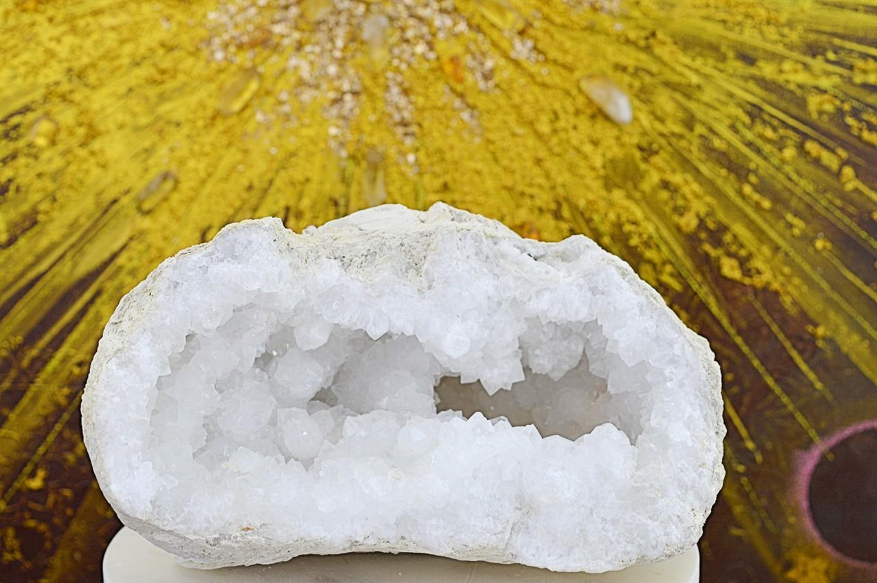 KRIŠTÁĽOVÁ geóda #2 - 3,36 kg - Svetlo na Zemi, Manifestovanie, Sila, Energia, Ochrana – Extra Kvalita-