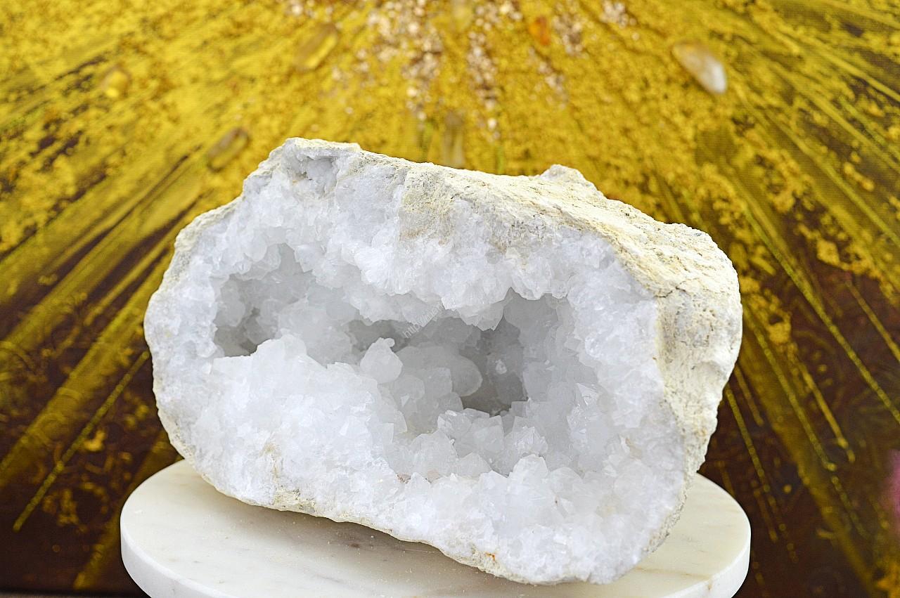 KRIŠTÁĽOVÁ geóda #3 - 3,31 kg - Svetlo na Zemi, Manifestovanie, Sila, Energia, Ochrana – Extra Kvalita-