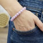 náramok KUNZIT AAA Kvalita - Bezpodmienečná Božská láska, Liečenie traumy, Emocionálne liečenie, Ochrana Aury, Vysoké Vibrácie