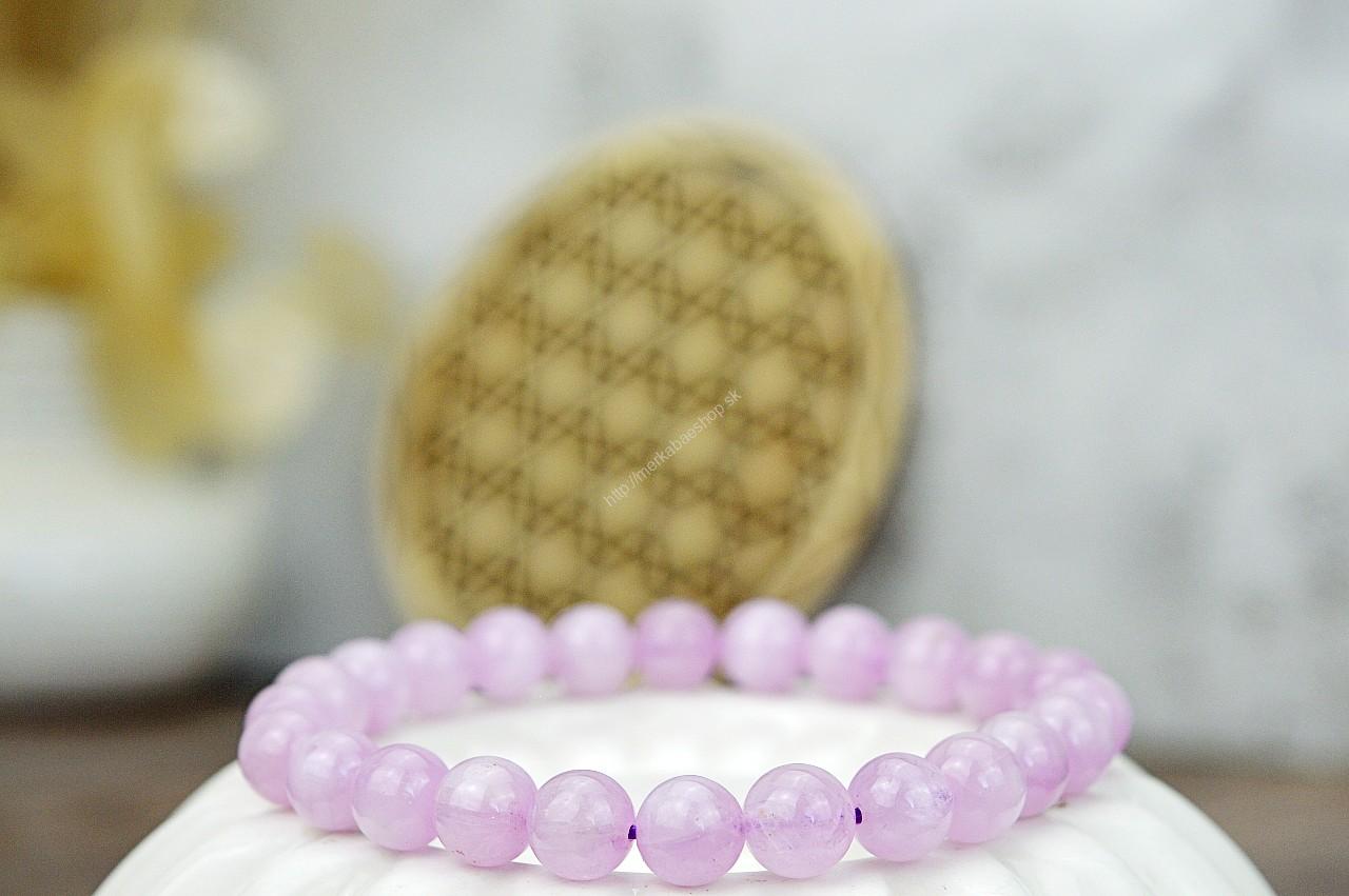 náramok KUNZIT AAA Kvalita - Bezpodmienečná Božská láska, Liečenie traumy, Emocionálne liečenie, Ochrana Aury, Vysoké Vibrácie