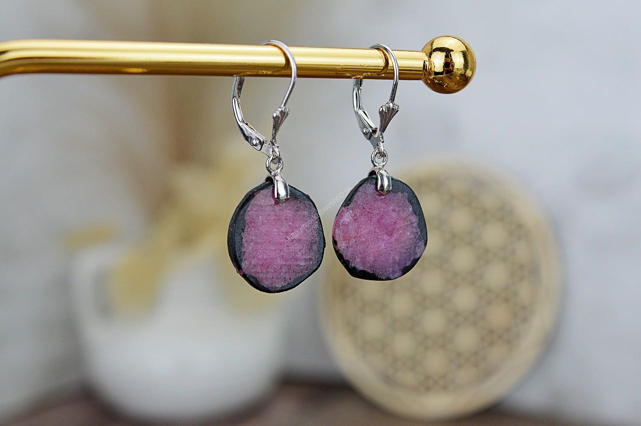 Strieborné náušnice RUBÍN Ag925 #3 - Aktivátor Koreňovej čakry, magnet na Hojnosť a Ochranca životnej Energie