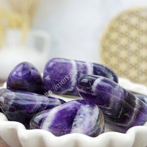 Kamienky AMETYST CHEVRON XL - Rovnováha protikladov, Meditácia, Premena, Uskutočnenie vízií