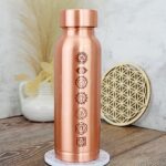 MEDENÁ FLAŠA na vodu 7 ČAKIER 650ml