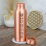 MEDENÁ FLAŠA na vodu 7 ČAKIER 650ml