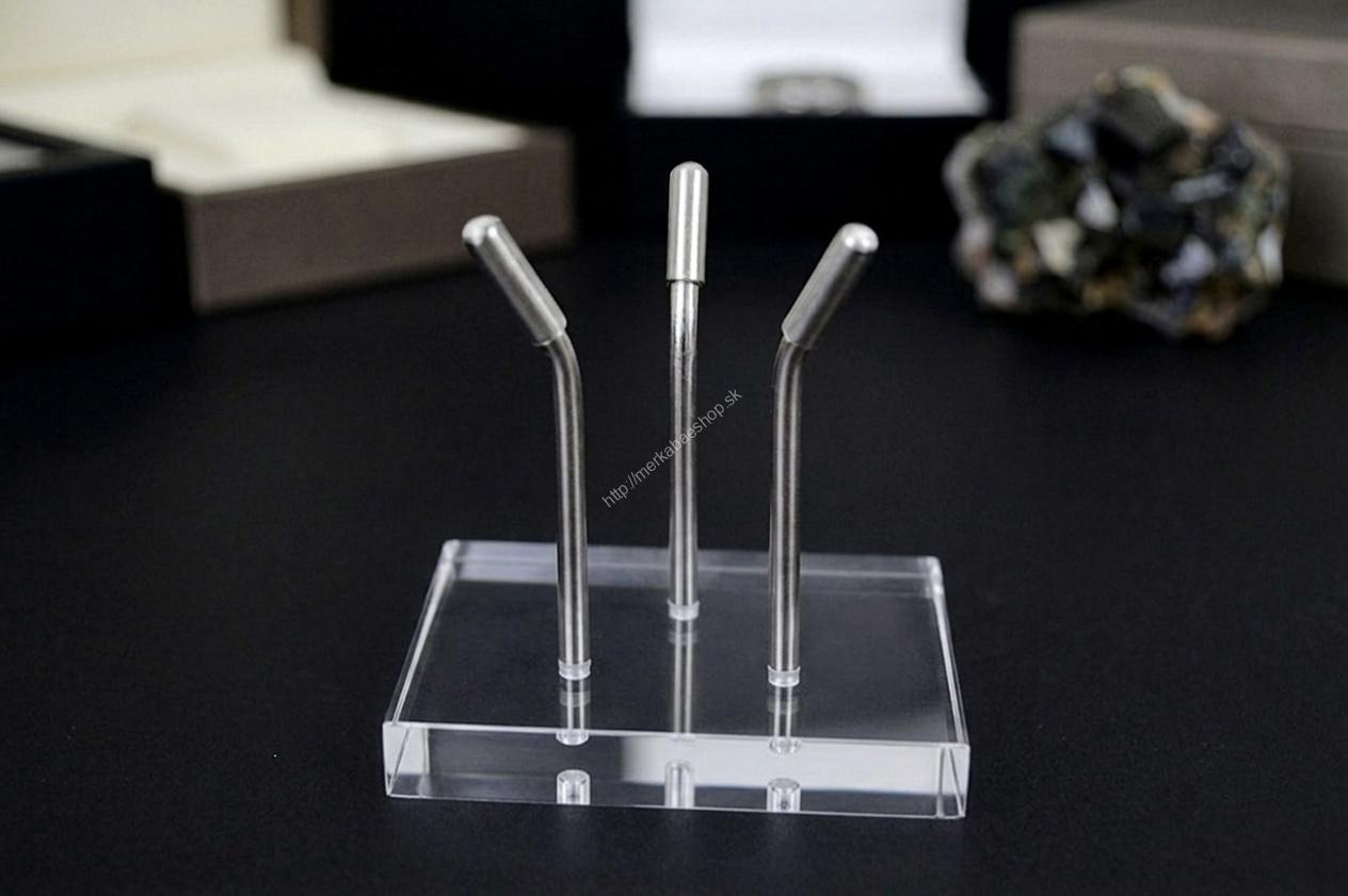 Stojan na Minerály Premium Akryl - Nerez #3 Stredný
