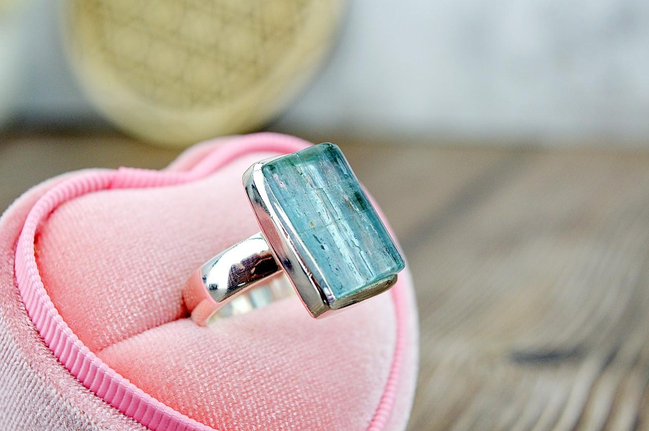 Strieborný prsteň AKVAMARÍN #4 – Energetický štít Aury, Upokojenie, Komunikácia, Uvoľnenie starých vzorcov – Obrázok 4