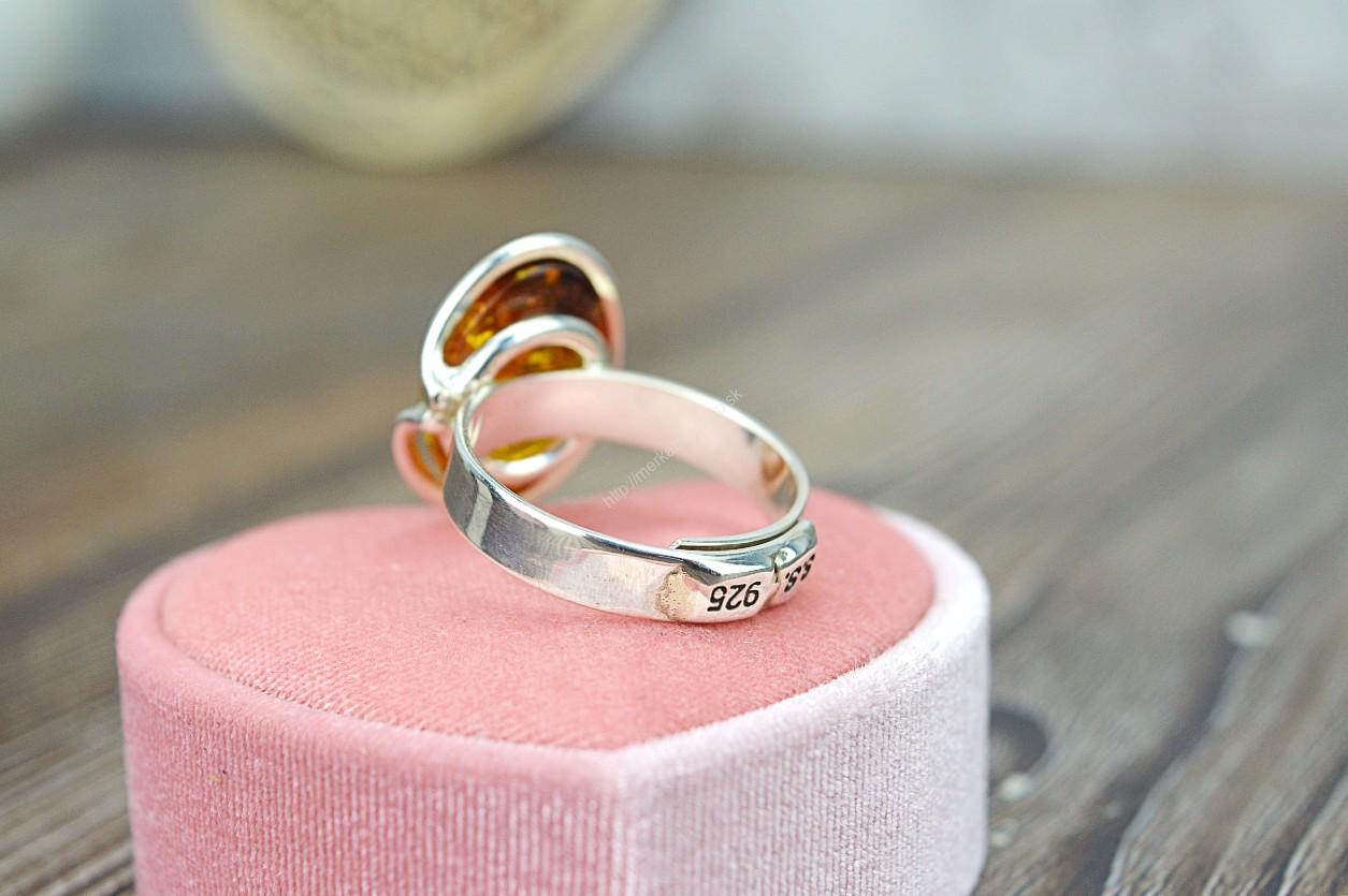 Strieborný prsteň JANTÁR #1 – Radosť, Očista, Liečenie, Hojnosť -EXTRA KVALITA- – Obrázok 4