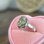 Strieborný Prsteň PYRIT #1 - Hojnosť, Šťastie, Ochrana, Manifestácia