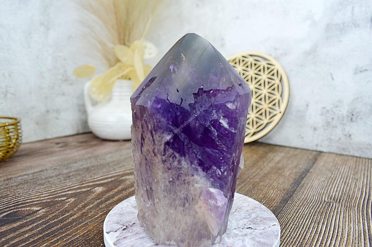 Surový hrot/obelisk AMETRÍN #4 - Rovnováha, Jednota, Duchovná ochrana, Harmónia – Obrázok 3