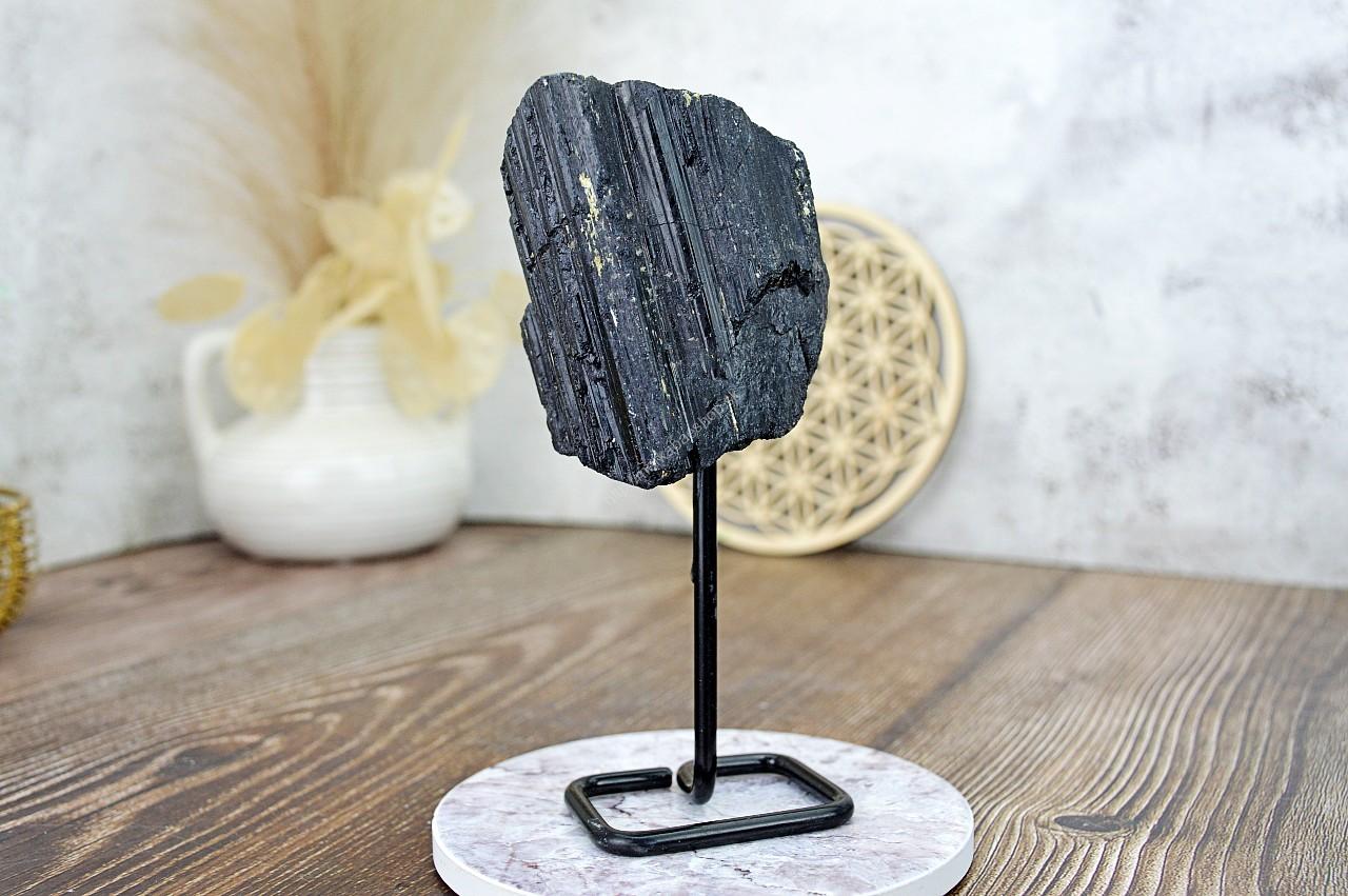 surový ČIERNY TURMALÍN/SKORYL #6 – Ochrana, Očista od toxickej energie, Zmierňuje stres a strach