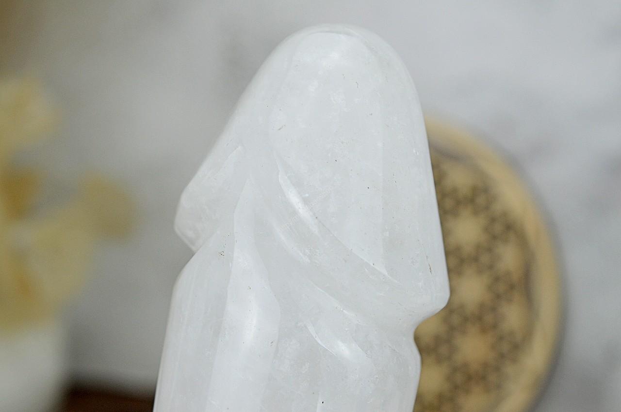 Yoni masážny falus KRIŠTÁĽ 20,5 cm – Obrázok 5