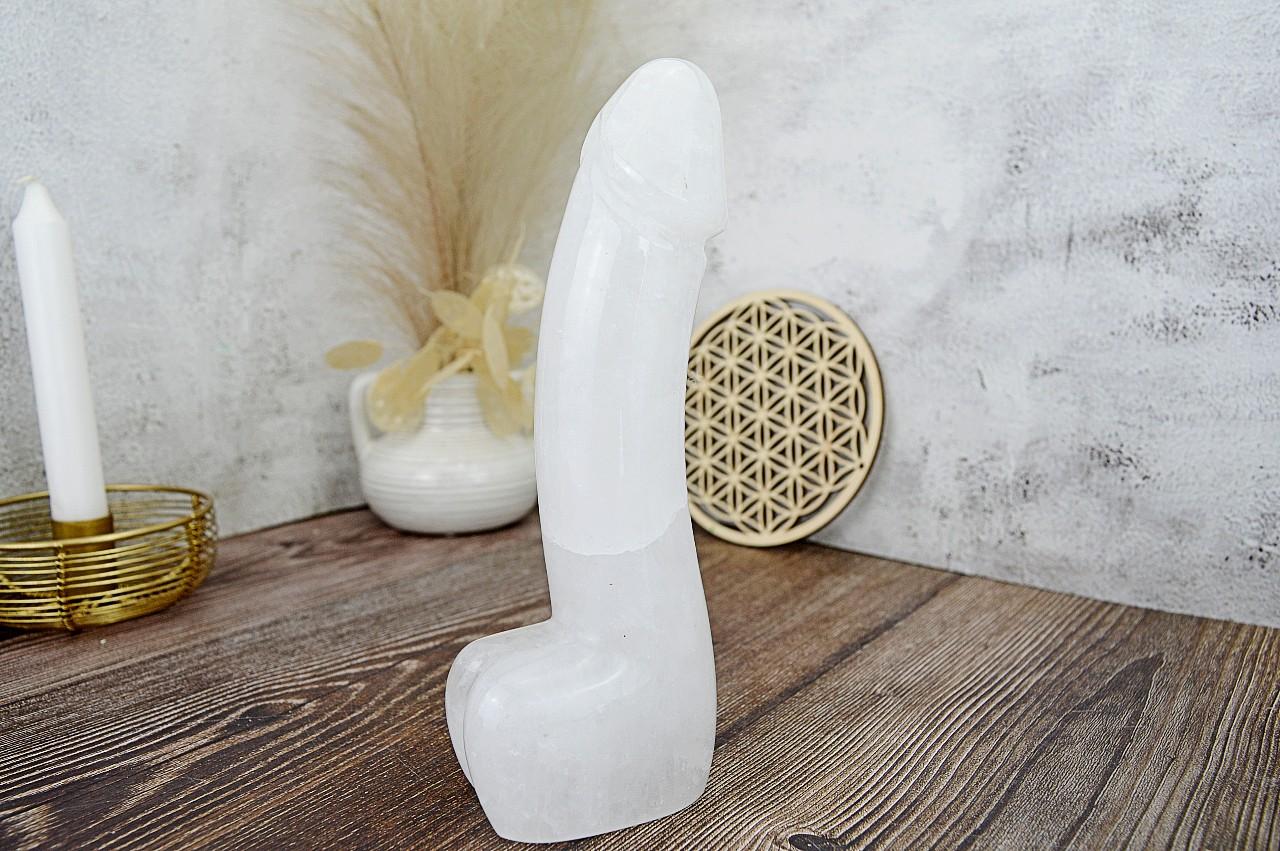 Yoni masážny falus KRIŠTÁĽ 20,5 cm – Obrázok 4