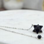 kyvadlo MERKABA ČIERNY OBSIDIÁN