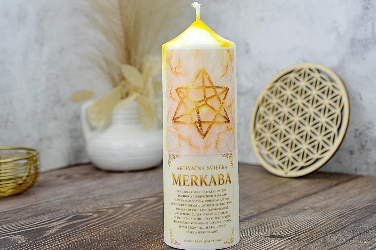 AKTIVAČNÁ SVIEČKA MERKABA 15–20 cm - Ochrana | Hĺbková očista | Duchovný vývoj | Harmónia | Rovnováha – Obrázok 3