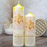 AKTIVAČNÁ SVIEČKA MERKABA 15–20 cm - Ochrana | Hĺbková očista | Duchovný vývoj | Harmónia | Rovnováha