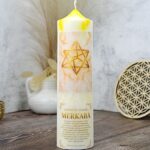 AKTIVAČNÁ SVIEČKA MERKABA 15–20 cm - Ochrana | Hĺbková očista | Duchovný vývoj | Harmónia | Rovnováha